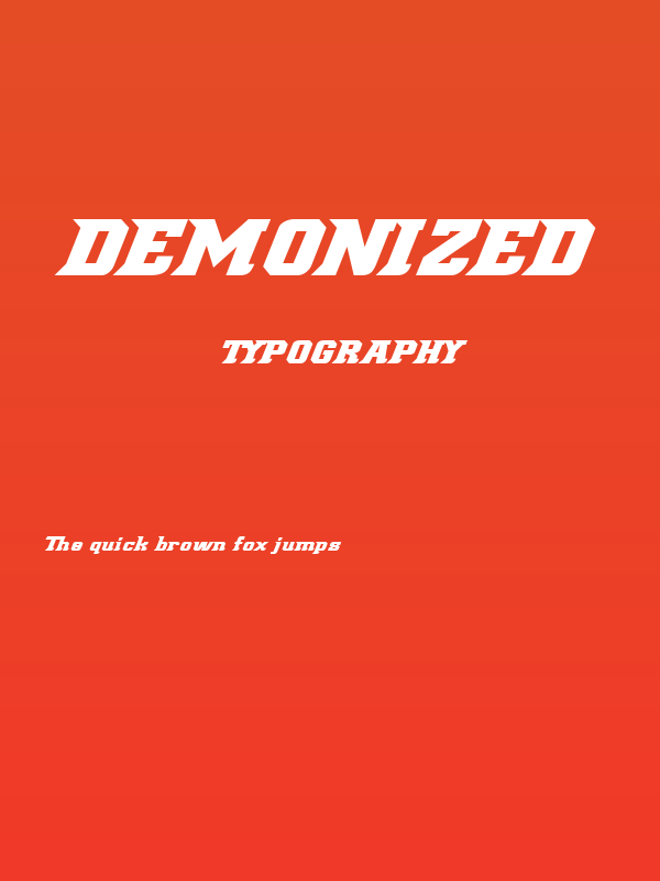 Demonized Poster