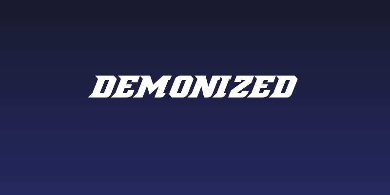 Demonized Social Header
