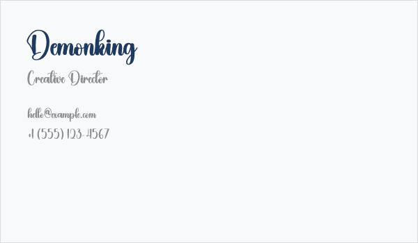 Demonking Business Card