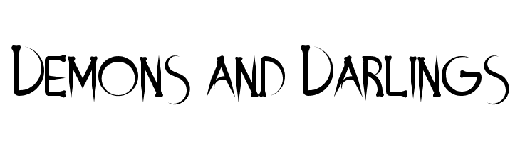 Demons and Darlings  नि: शुल्क फ़ॉन्ट्स डाउनलोड