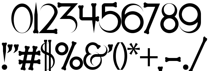 Demons and Darlings Font OTHER CHARS