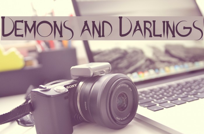 Demons and Darlings Font examples
