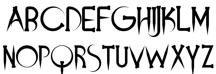 Demons and Darlings Font LOWERCASE