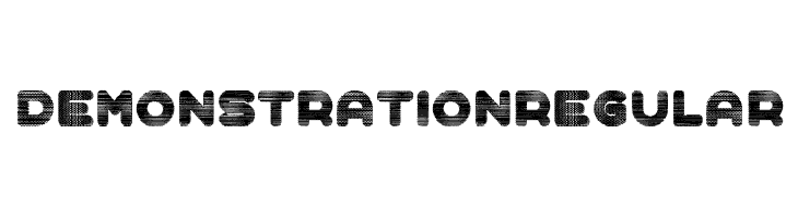Demonstration Regular Font