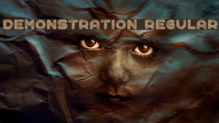 Demonstration Regular Font examples