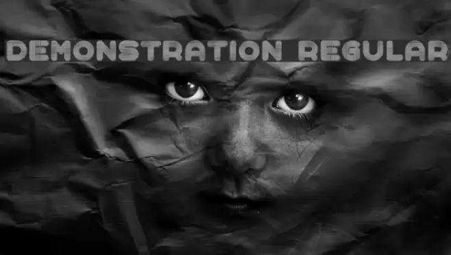 Demonstration Regular Font examples