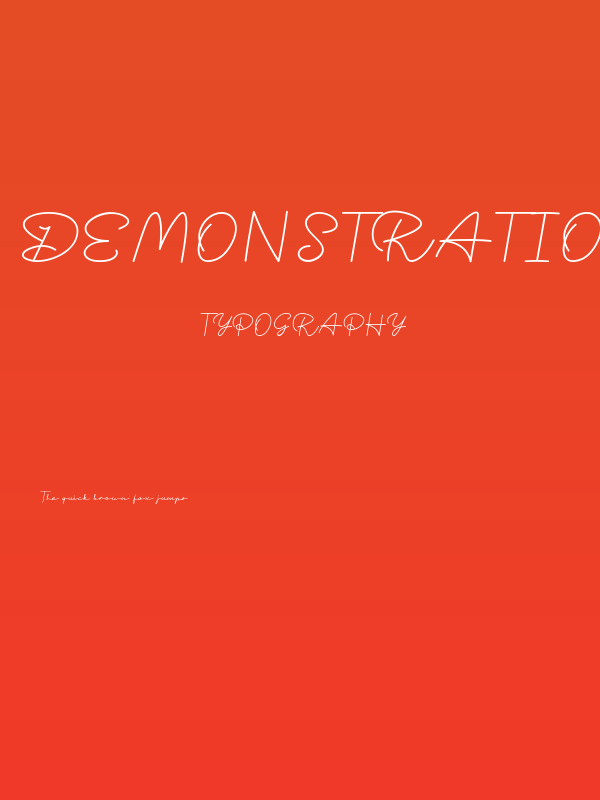 Demonstration Poster