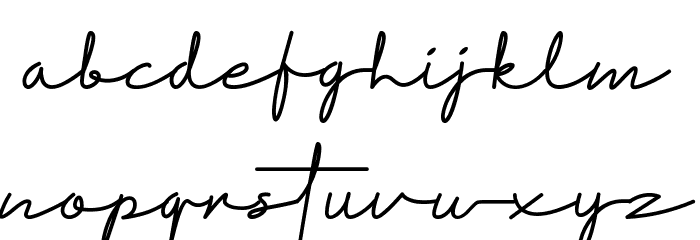 Demonstration Font LOWERCASE