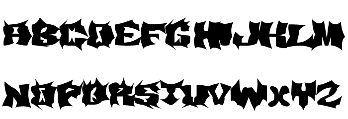 Demony Font LOWERCASE