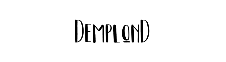 DemplonD  免费字体下载