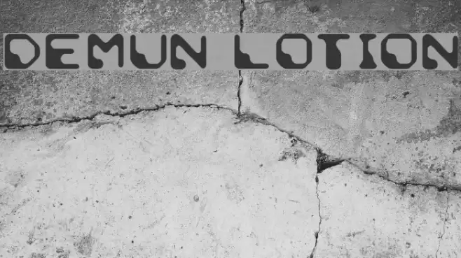 Demun Lotion फ़ॉन्ट examples