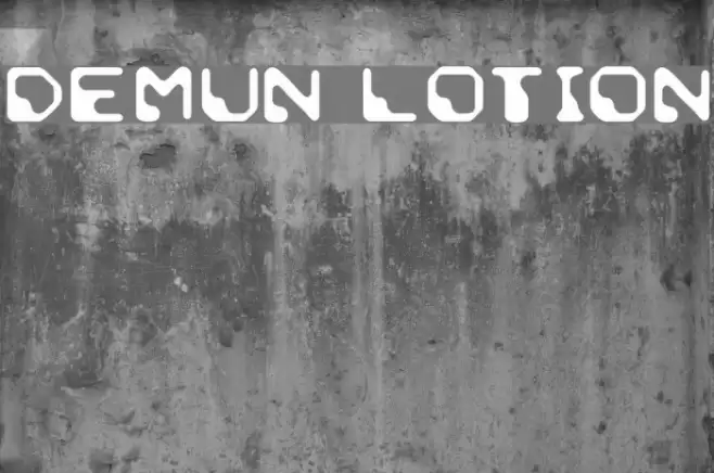 Demun Lotion फ़ॉन्ट examples