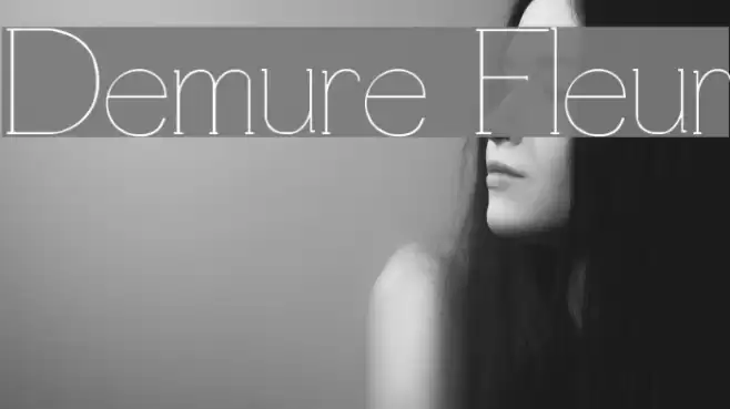 Demure Fleur Font examples
