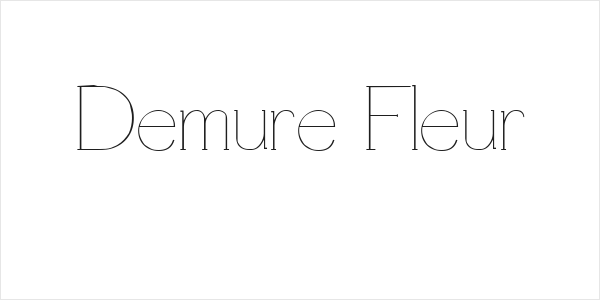 Demure Fleur Logo