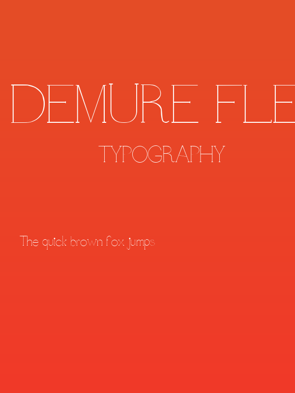 Demure Fleur Poster