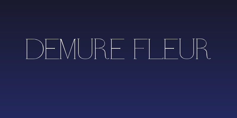 Demure Fleur Social Header