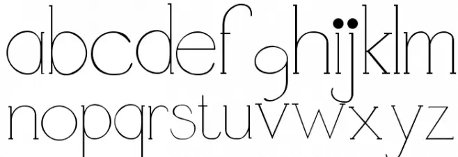 Demure Fleur 字体 小写