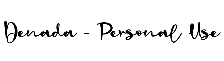 Denada - Personal Use  フリーフォントのダウンロード