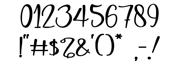 Denada - Personal Use Font OTHER CHARS
