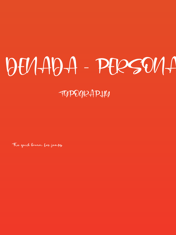 Denada - Personal Use Poster