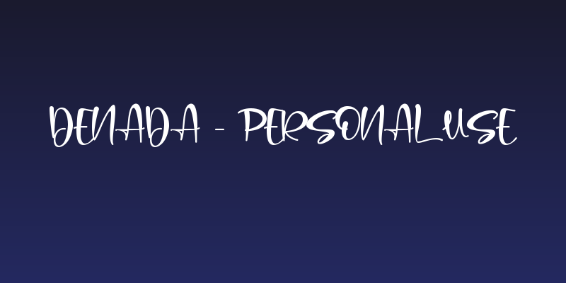 Denada - Personal Use Social Header
