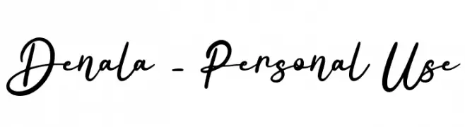 Denala - Personal Use  Fuentes Gratis Descargar