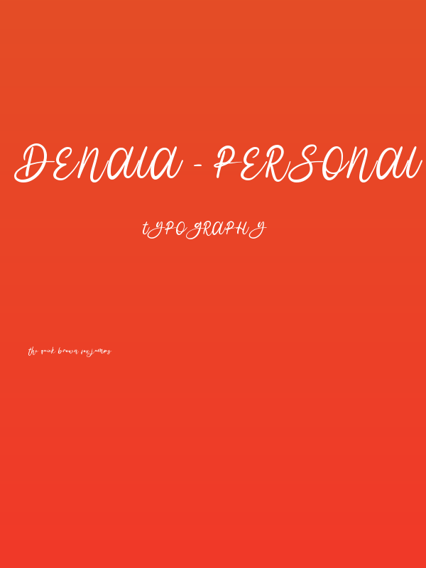 Denala - Personal Use Poster