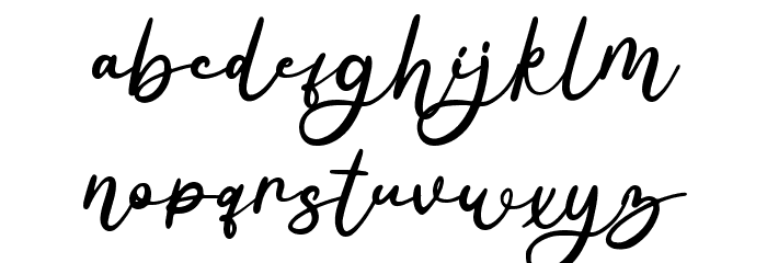Denala - Personal Use Font LOWERCASE