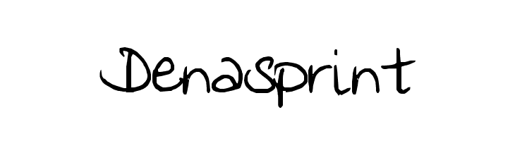 Denasprint  Frei Schriftart Herunterladen