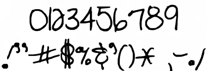 Denasprint Font OTHER CHARS