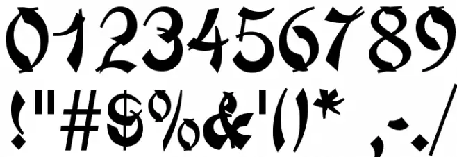 Deng Thick Font OTHER CHARS