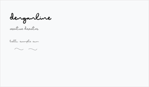 Denganline Business Card