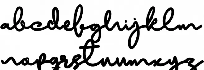 Denganline फ़ॉन्ट लोअरकेस