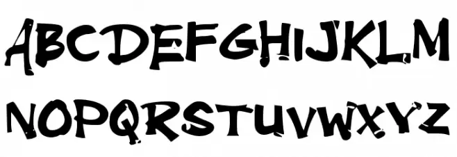 Dengerin フォント 大文字