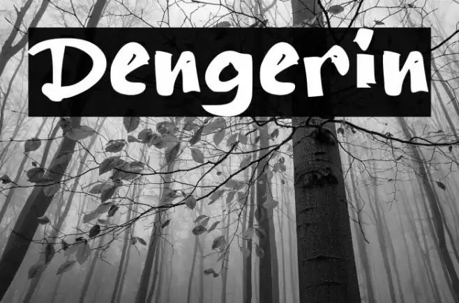 Dengerin Font examples