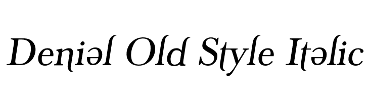 Denial Old Style Italic Font