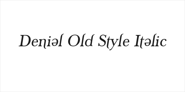 Denial Old Style Italic Logo