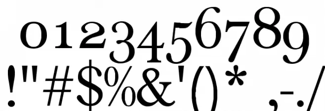 Denial Old Style Regular Font OTHER CHARS