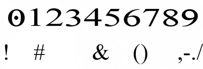 Denial2Regular Font OTHER CHARS