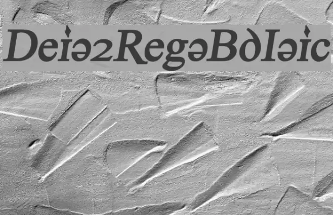 Denial2RegularBoldItalics Font examples