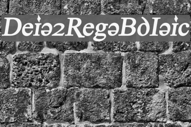 Denial2RegularBoldItalics Font examples