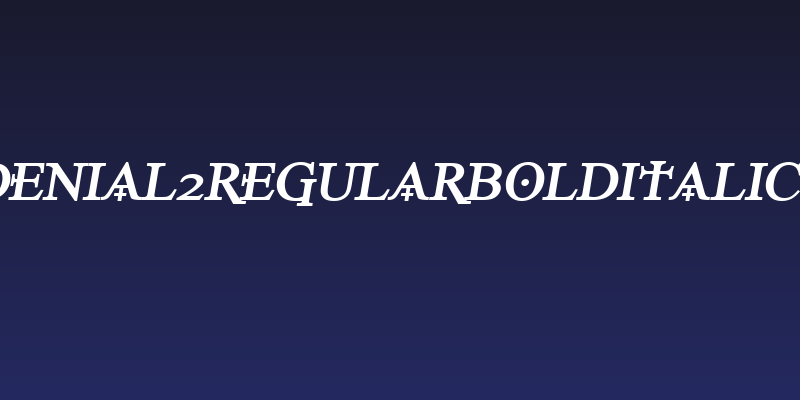 Denial2RegularBoldItalics Social Header