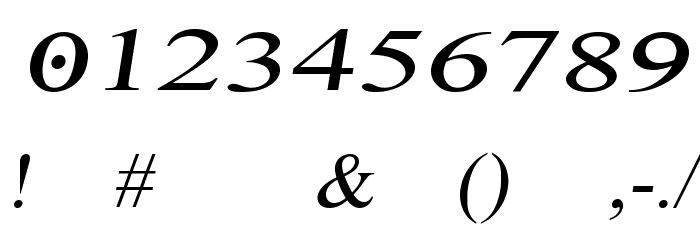 Denial2RegularItalics Font OTHER CHARS