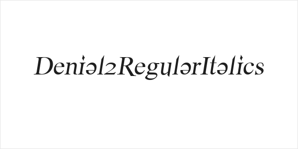 Denial2RegularItalics Logo