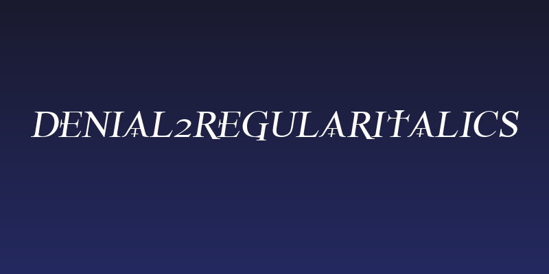Denial2RegularItalics Social Header