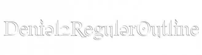 Denial2RegularOutline  Free Fonts Download