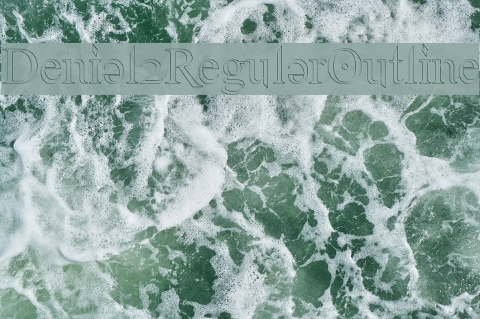 Denial2RegularOutline Font examples