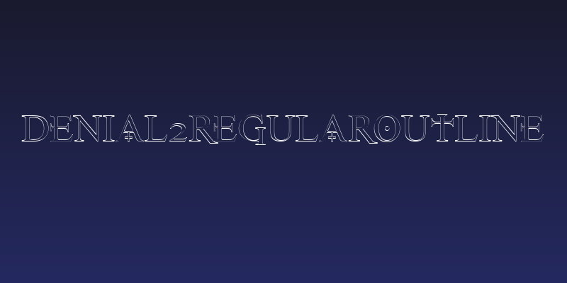 Denial2RegularOutline Social Header