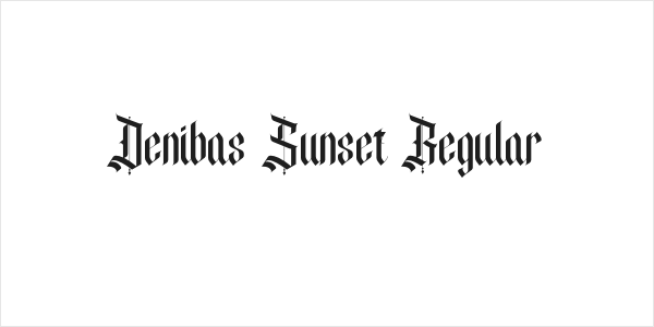 Denibas Sunset Regular Logo