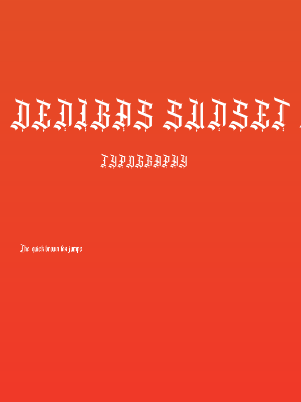 Denibas Sunset Regular Poster